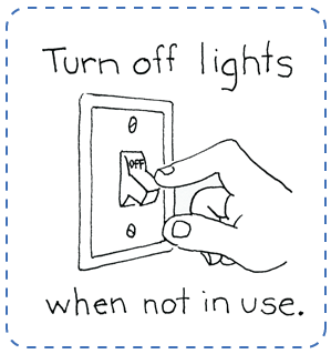 turn off the lights and light a candle
